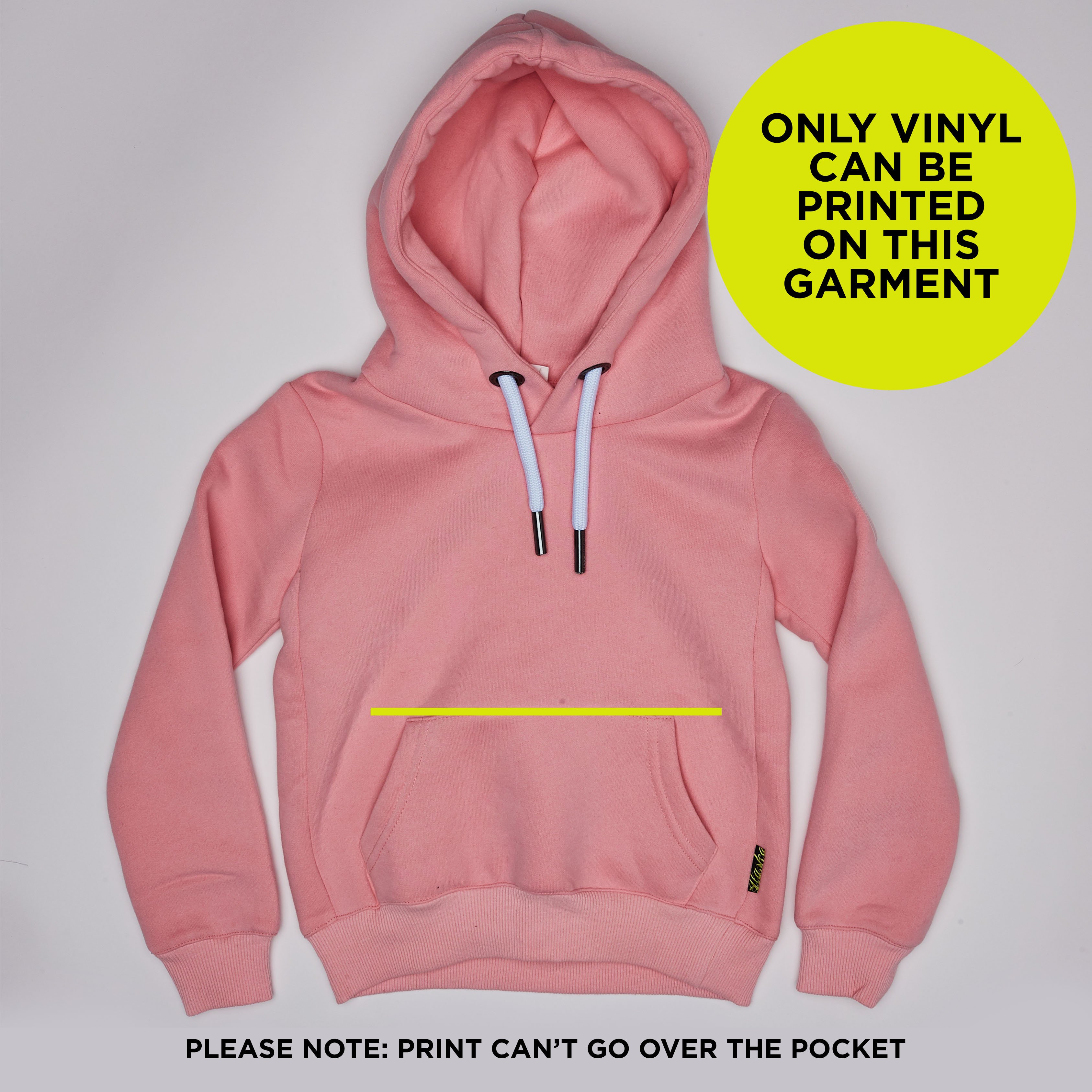 STORM PINK 612 YRS HOODIE BLANK CUSTOMGirls 612 YrsSWEATERS