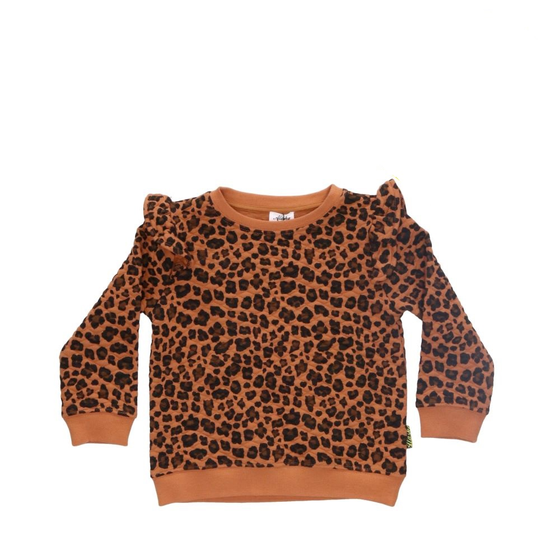 WILLOW BROWN LEOPARD 2-6 YRS SWEATER BLANK