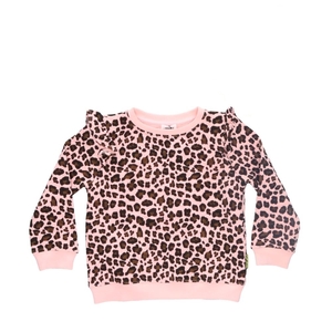 WILLOW PINK LEOPARD 6-12 YRS SWEATER BLANK