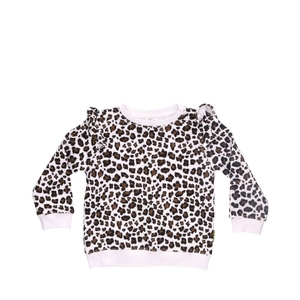 WILLOW WHITE LEOPARD 2-6 YRS SWEATER BLANK