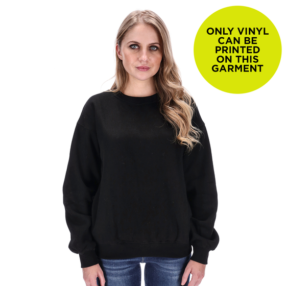 SIDNEY BLACK SWEATER BLANK - Custom Printed Womens Sweaters & Hoodies ...