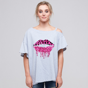 DRIPPING LIPS PINK LEOPARD 1
